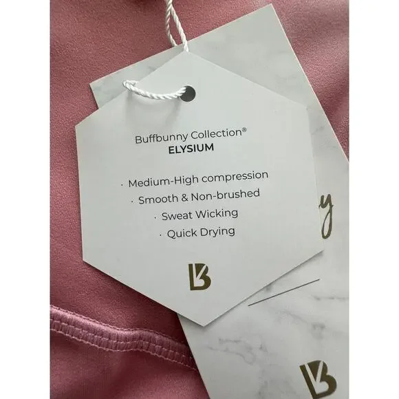 New ~ BUFFBUNNY ~ Rose Rebel Leggings Size XL High waist/ No front seam SALE - Picture 7 of 10